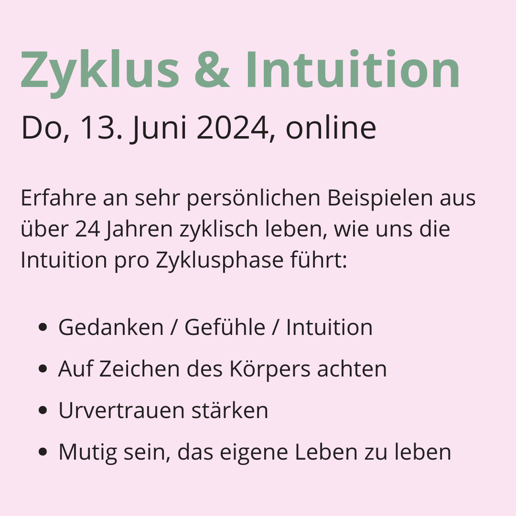 Zyklus & Intuition 13.06.2024 online